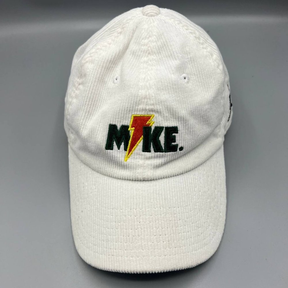 Gatorade x Air Jordan Hat Youth White‎ Corduroy Mike Jumpman Strap Back Cap